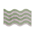 Tapis Rayures Vagues Vert Clair X Violet