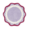 Tapis rond rose