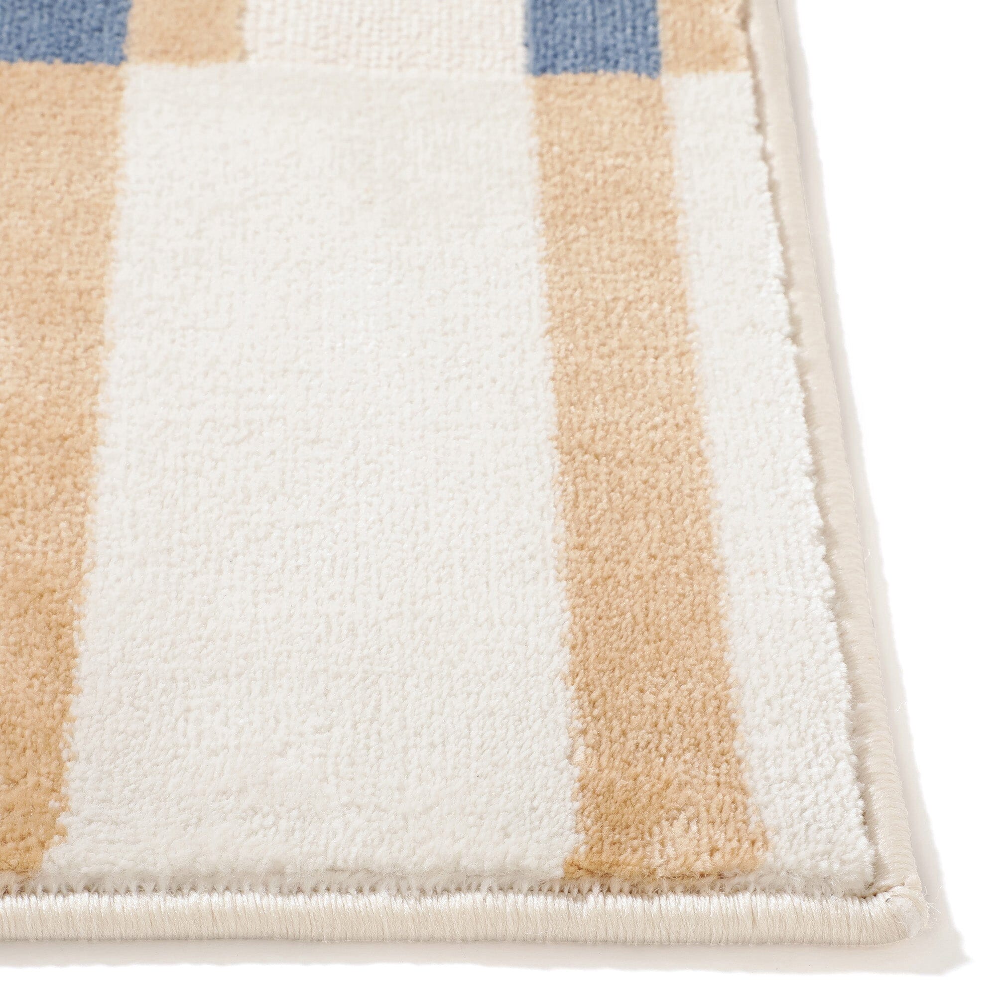 Tapis Rhythm Line Moyen 2000 X 1400 Orange X Bleu