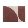 Tapis marron moyen