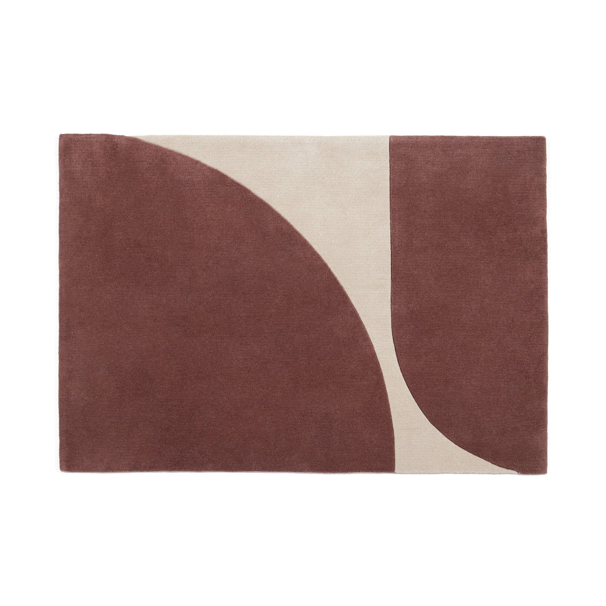 Tapis marron moyen