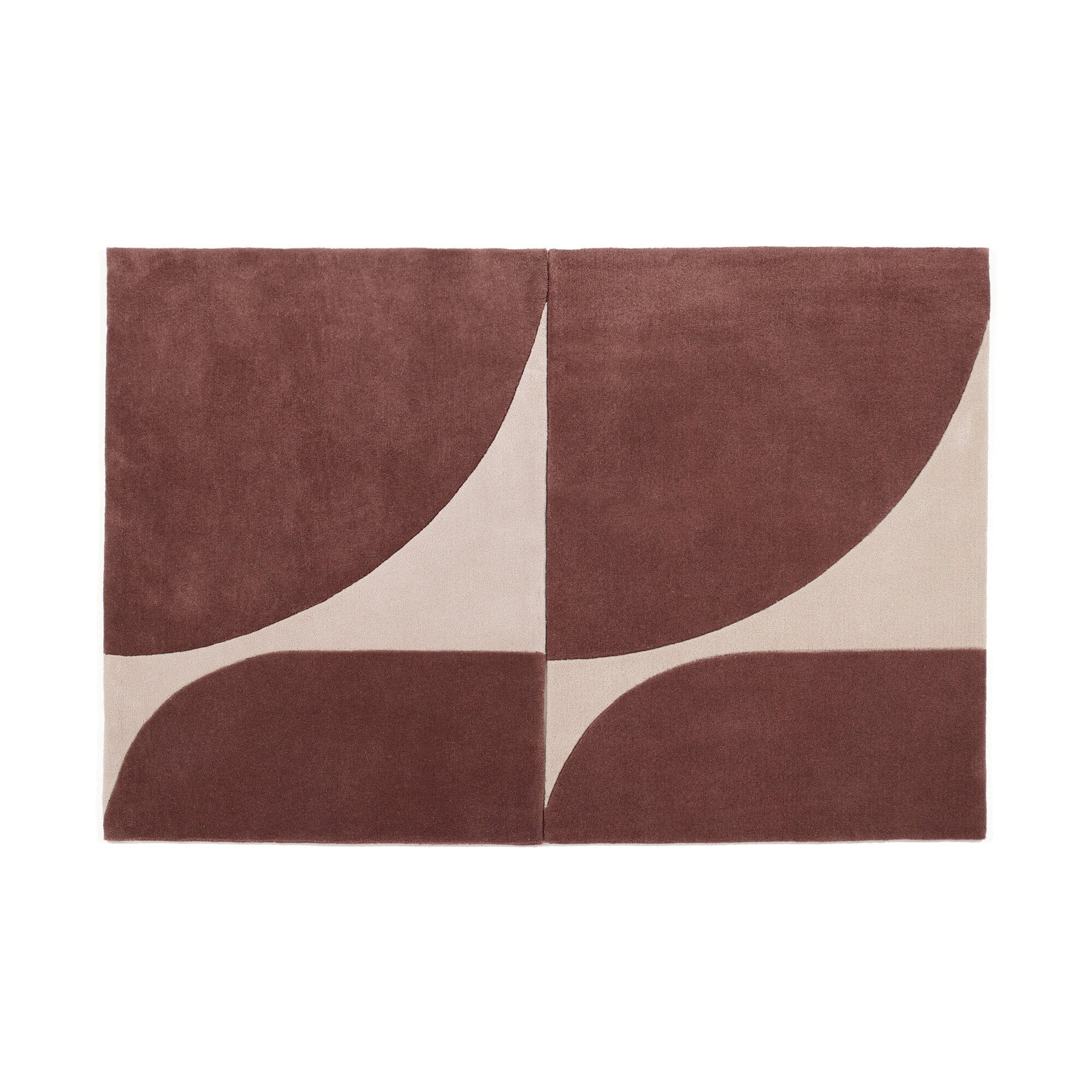 Tapis marron moyen