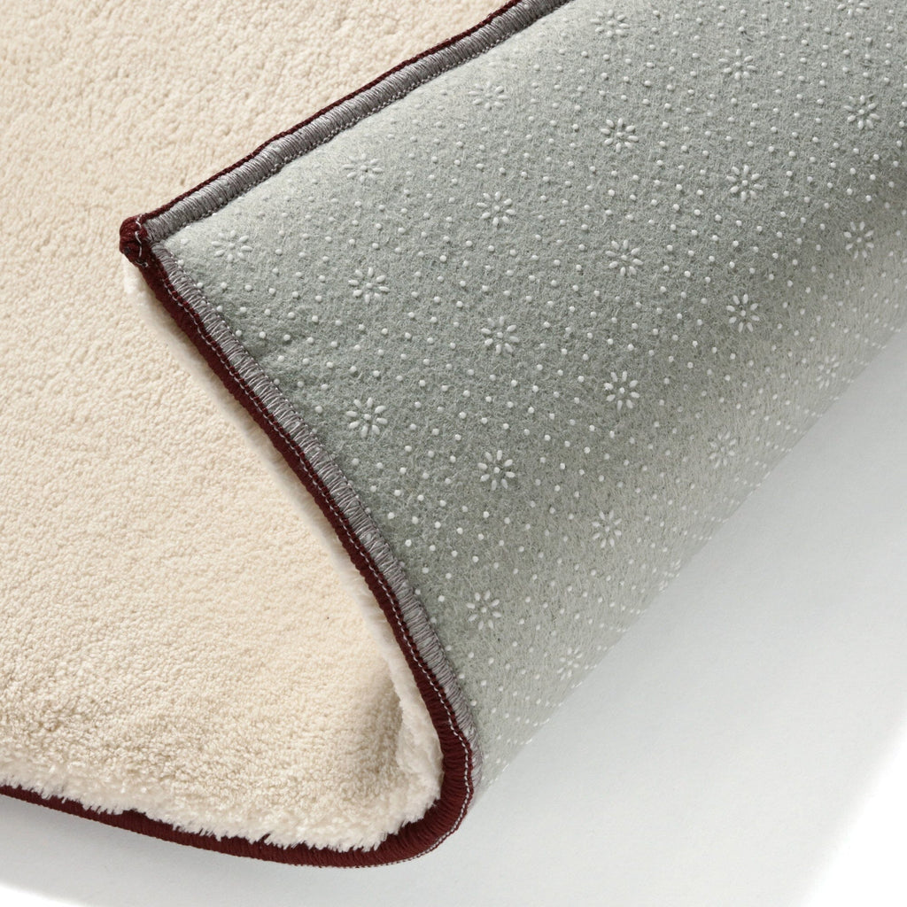 Tapis petit grège X marron