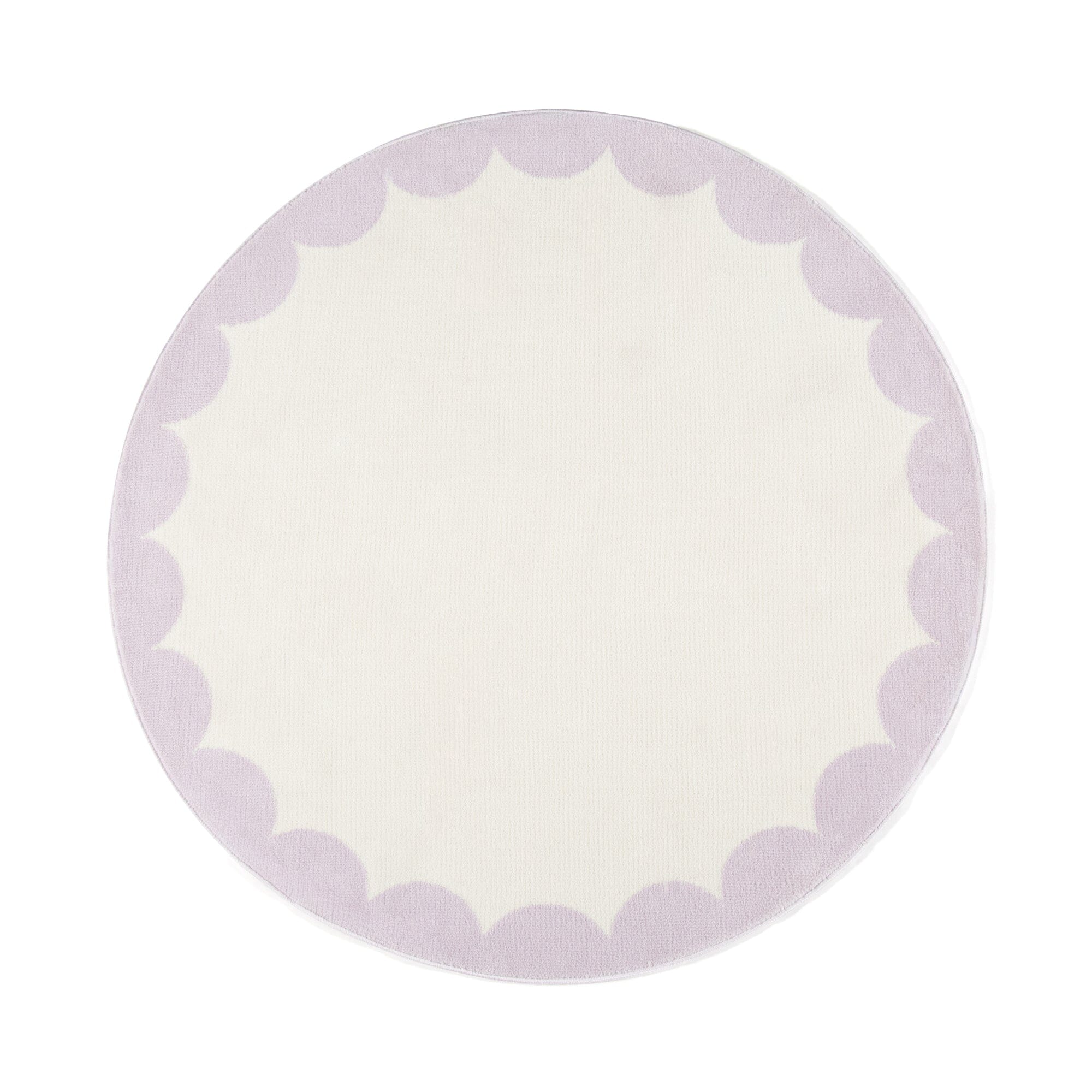 Rug Φ1500 Light Purple X Ivory