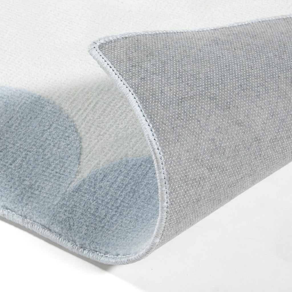 Tapis L Bleu clair X Gris clair