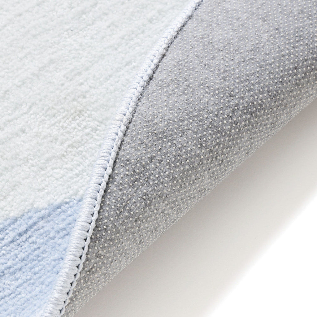 Tapis Φ1500 Bleu clair X Gris clair
