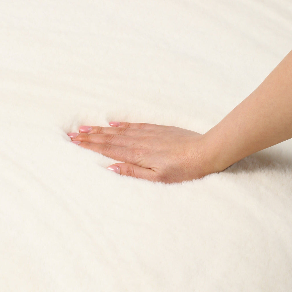 Memory Foam Rug 2 Small Ivory