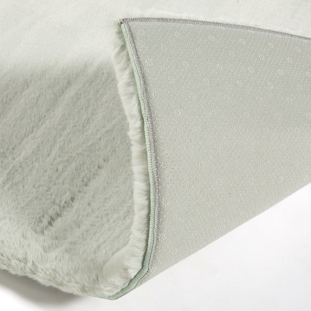 Memory Foam Rug 2 Small Light Green