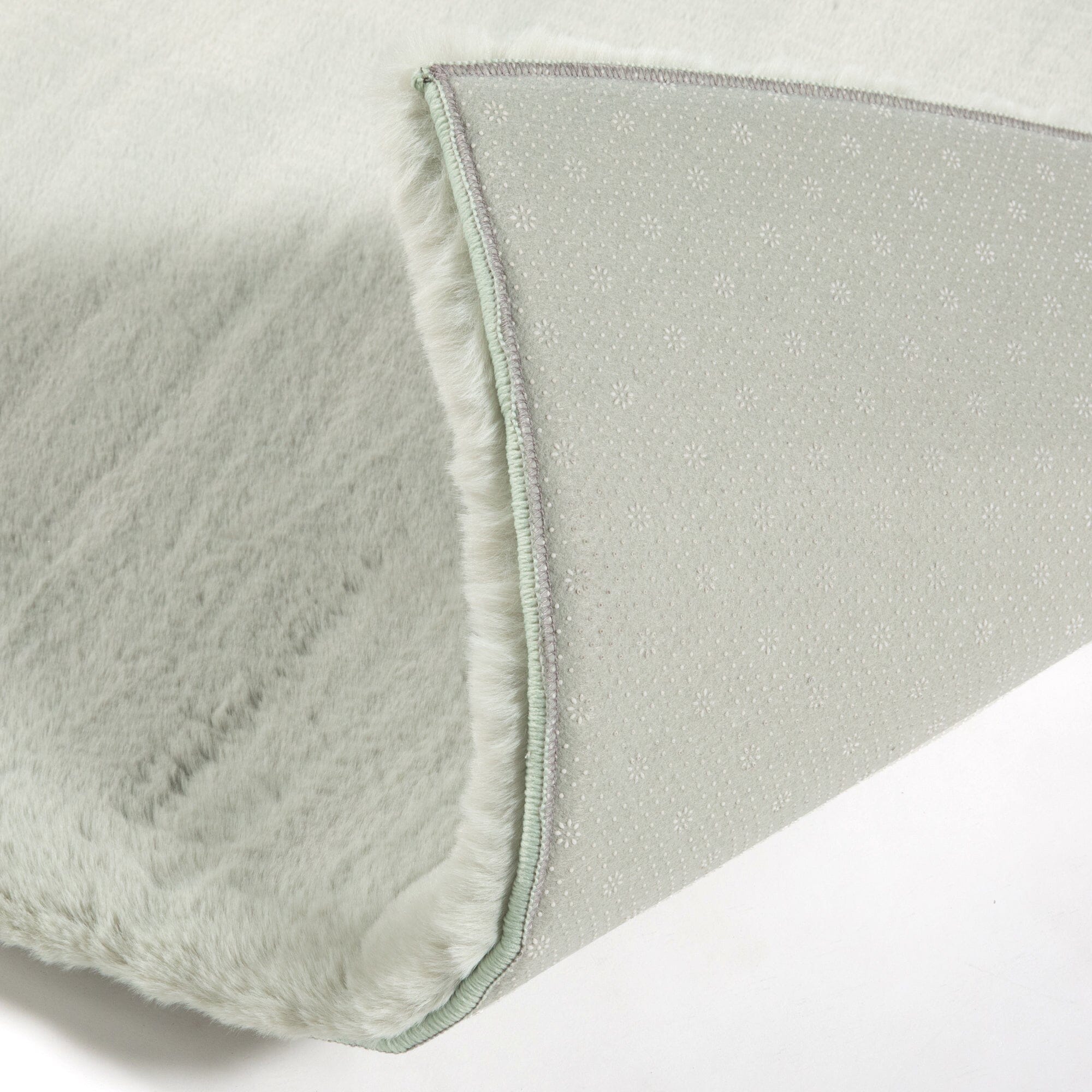 Memory Foam Rug 2 Small Light Green