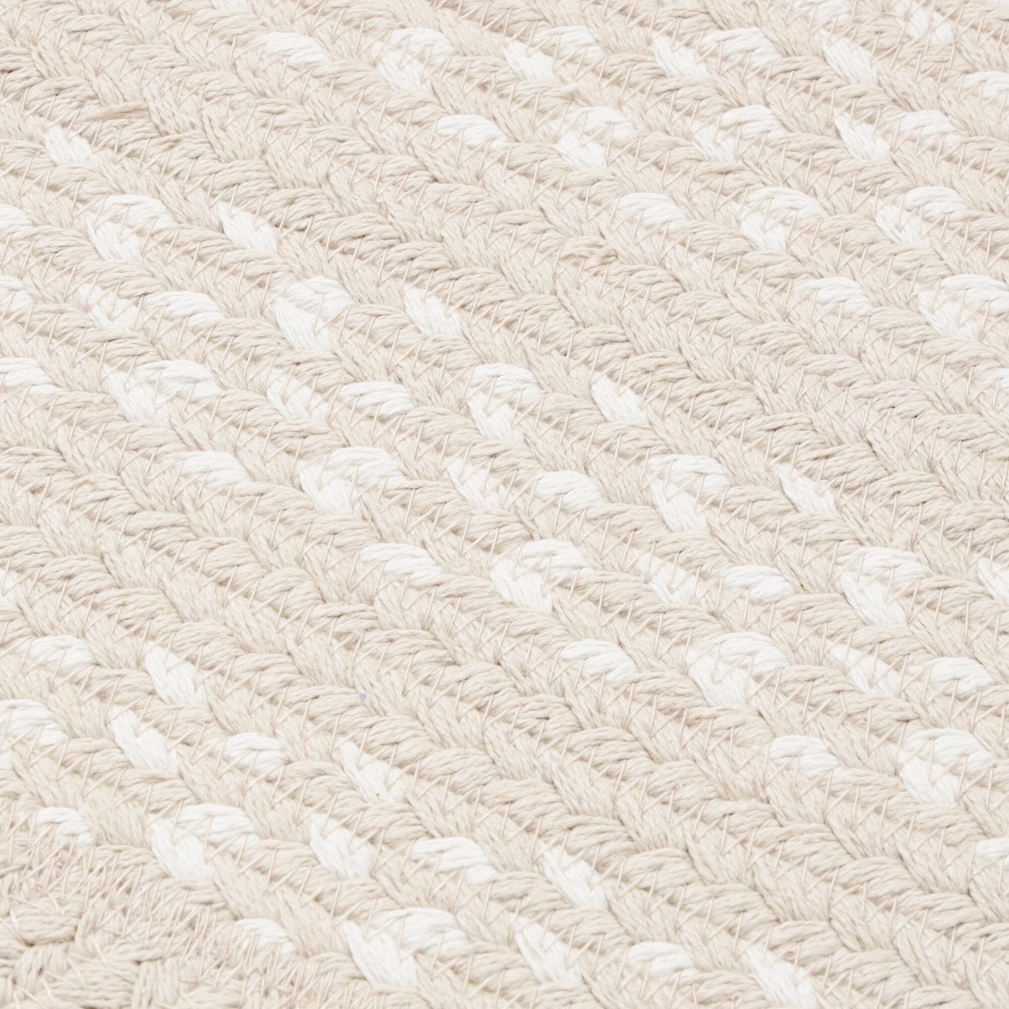 Cotton Rug Small Beige x White