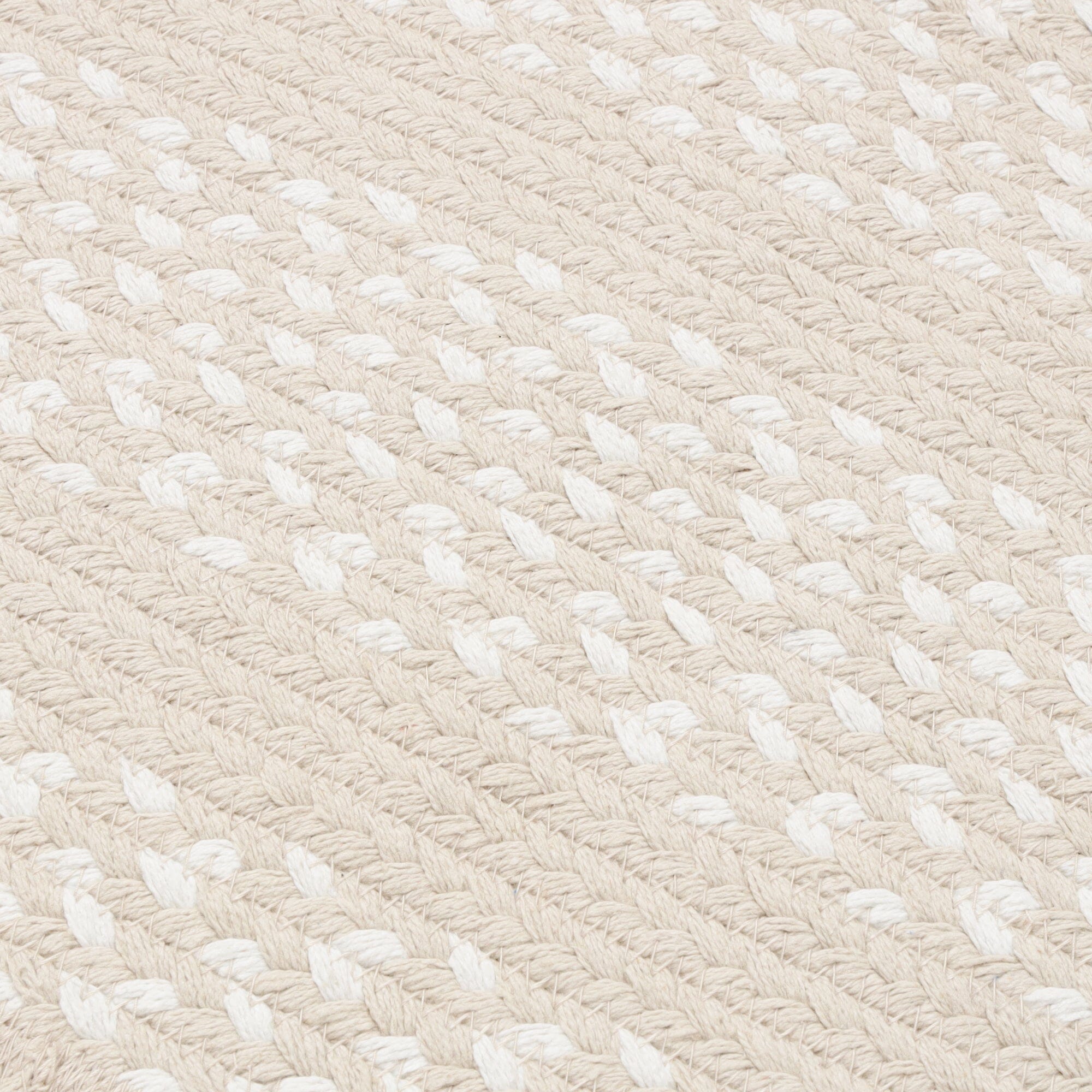 Cotton Rug Medium Beige x White