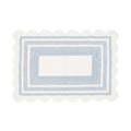 Cotton Rug Medium White x Blue