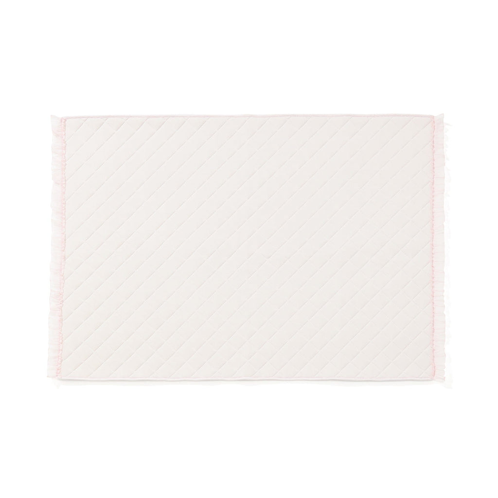 Rug With Frills Medium Light Pink