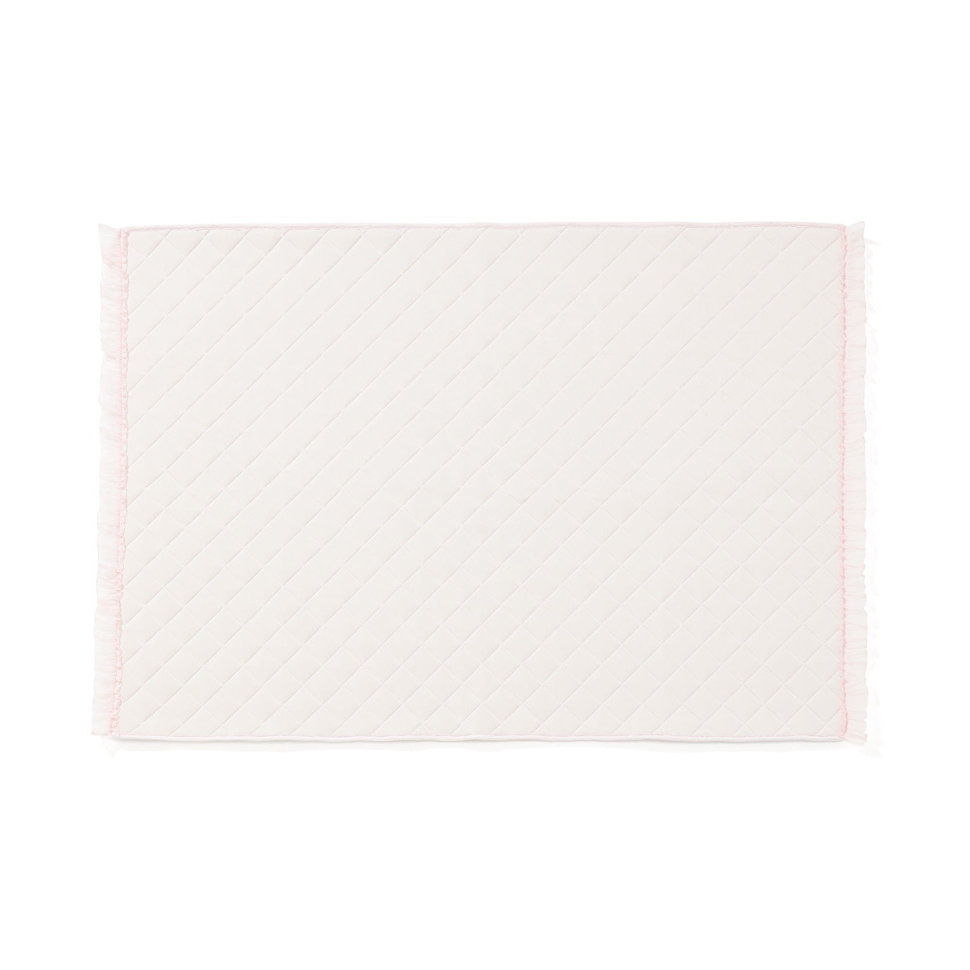 Rug With Frills Medium Light Pink