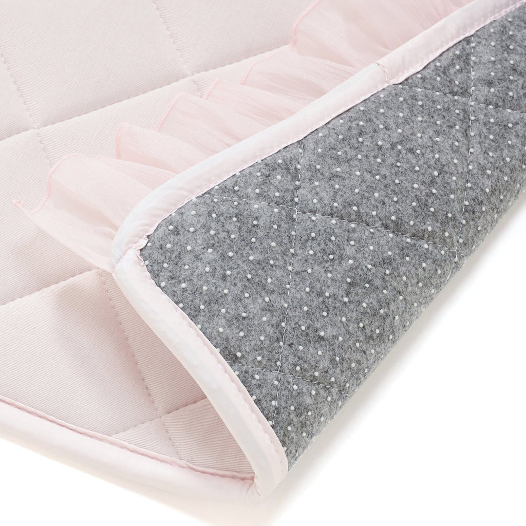 Rug With Frills Medium Light Pink