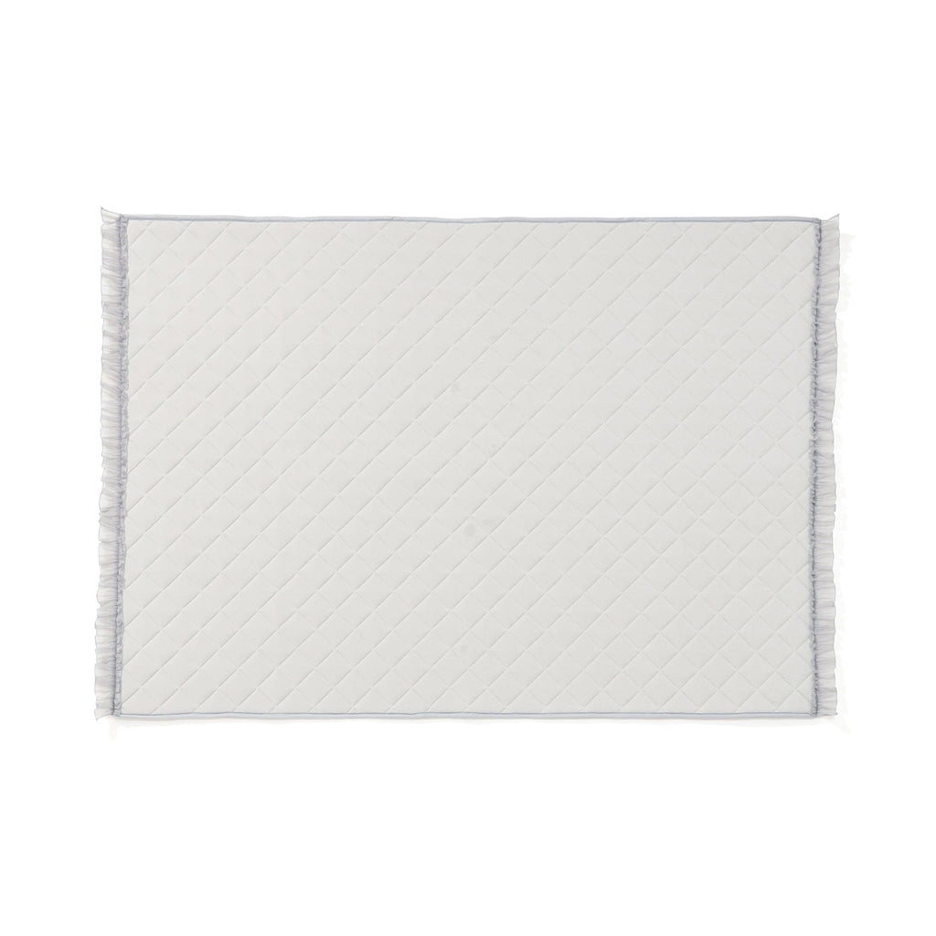 Rug With Frills Medium Light Gray