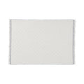 Rug With Frills Medium Light Gray