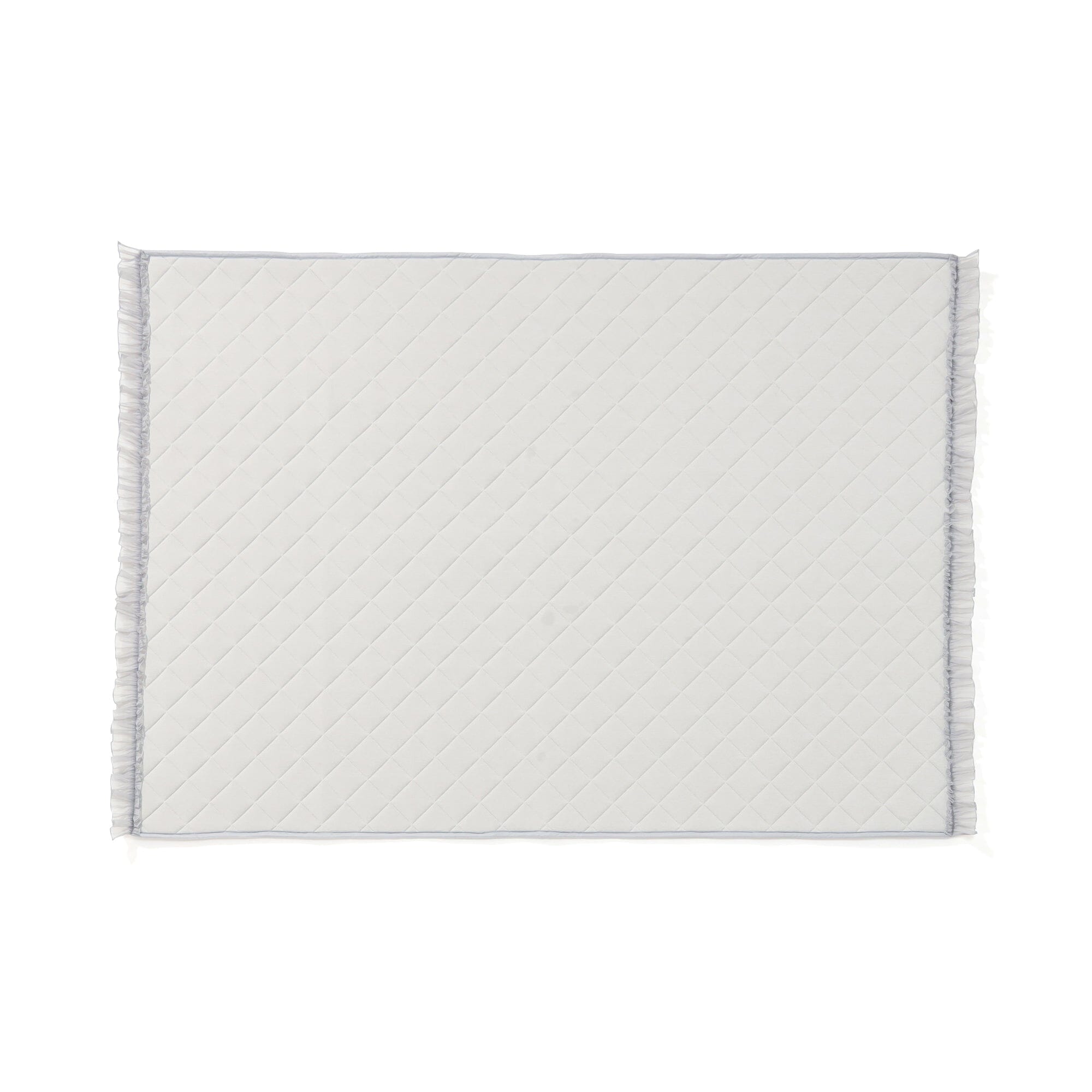 Rug With Frills Medium Light Gray