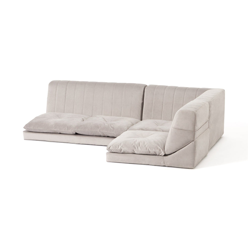 Low Sofa Plus 2S W1000×D750×H390 Grey