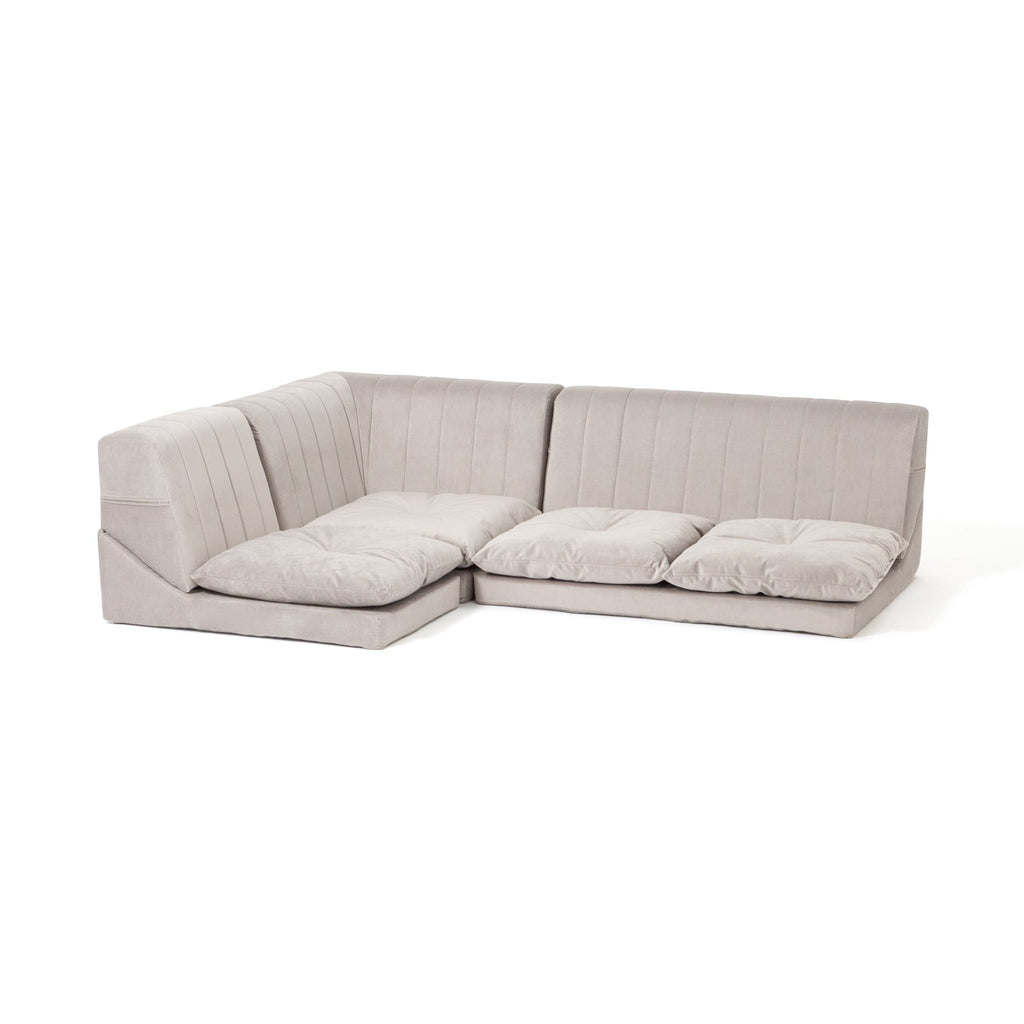 Low Sofa Plus 2S W1000×D750×H390 Grey