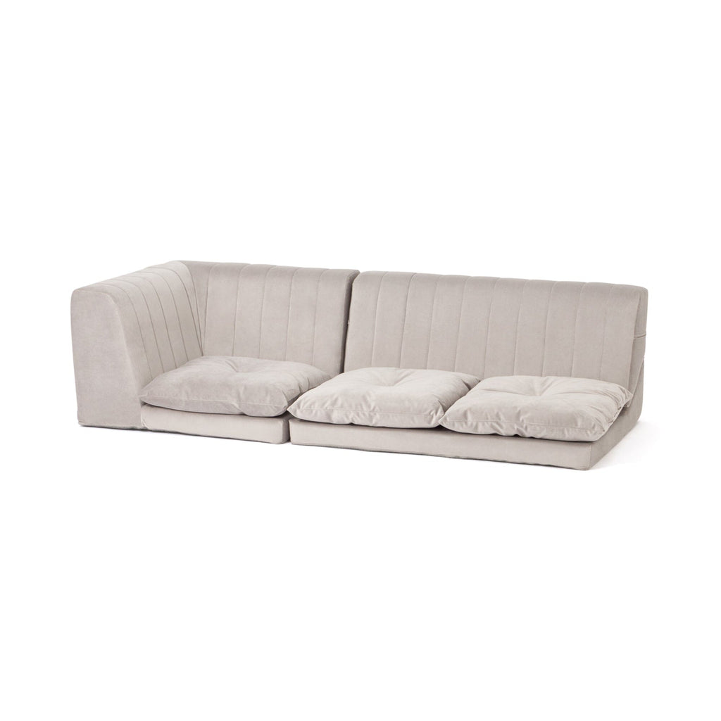 Low Sofa Plus 2S W1000×D750×H390 Grey