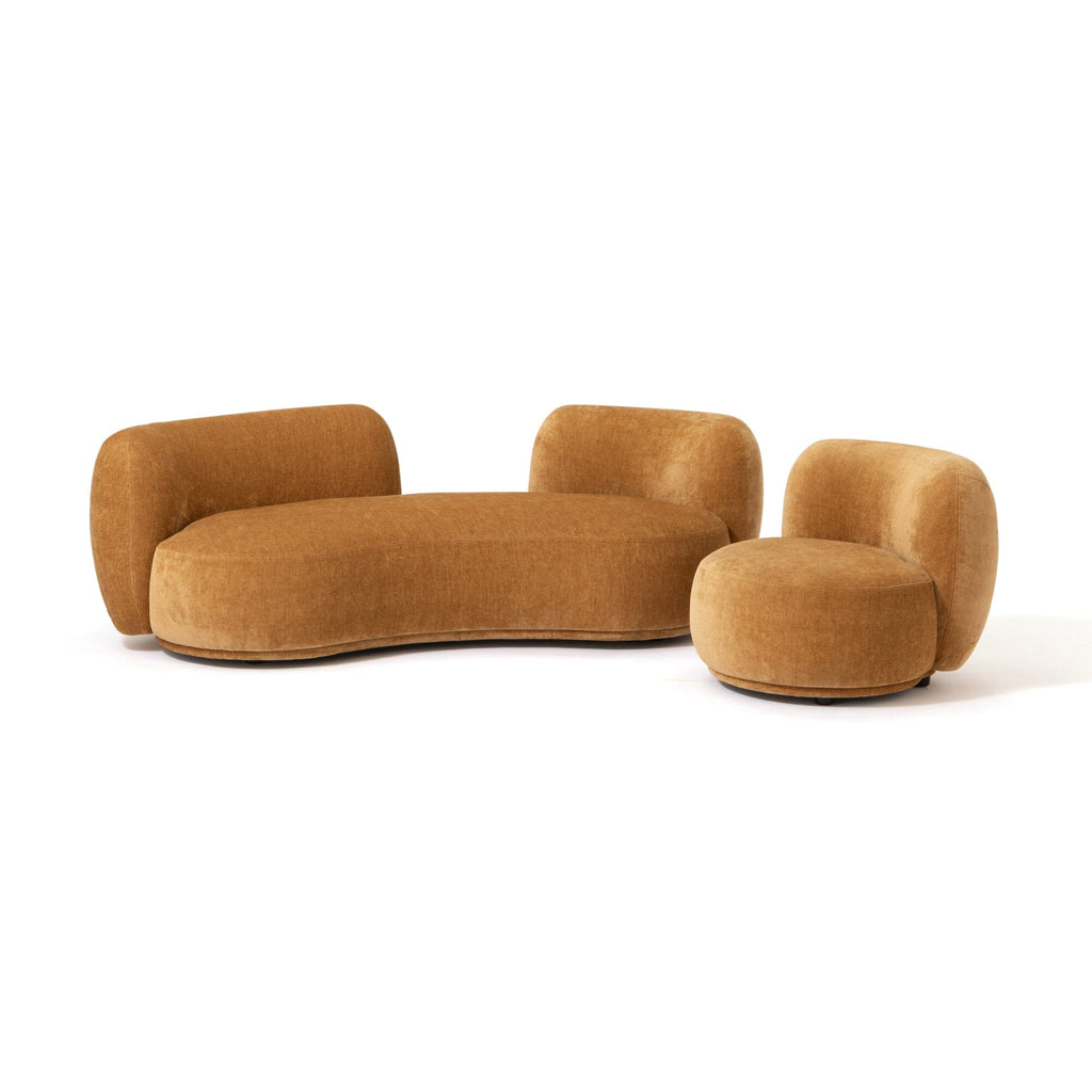 Sofa 1Seat Yellow W710×D800×H630