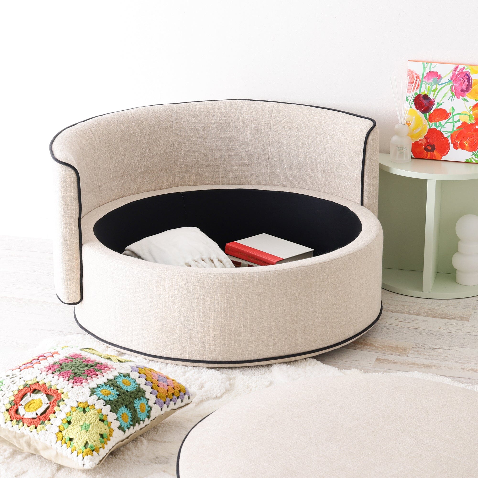 Sofa Round Light Beige