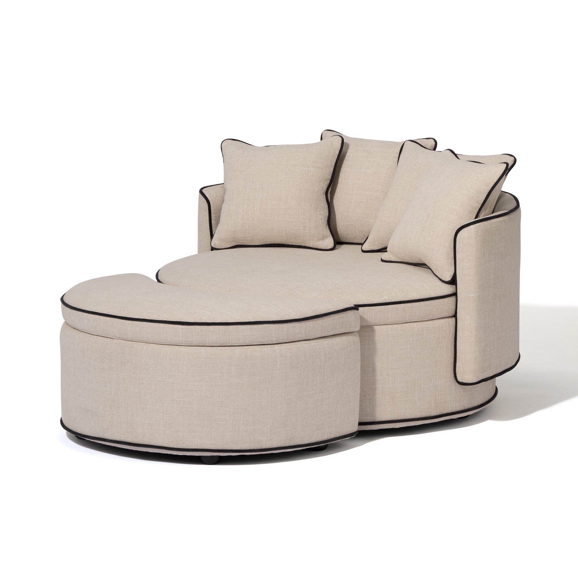 Sofa Round Light Beige