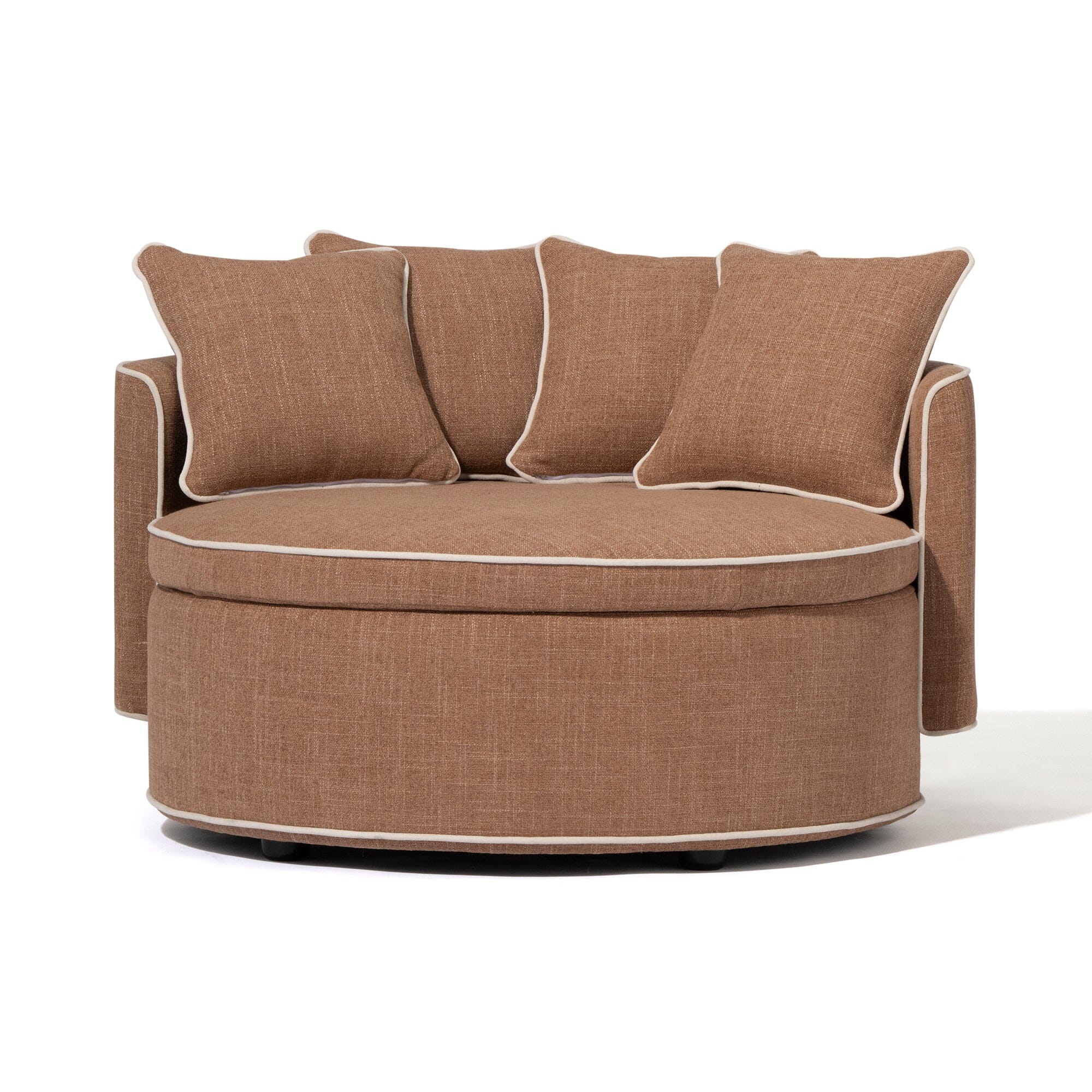 Sofa Round Light Brown