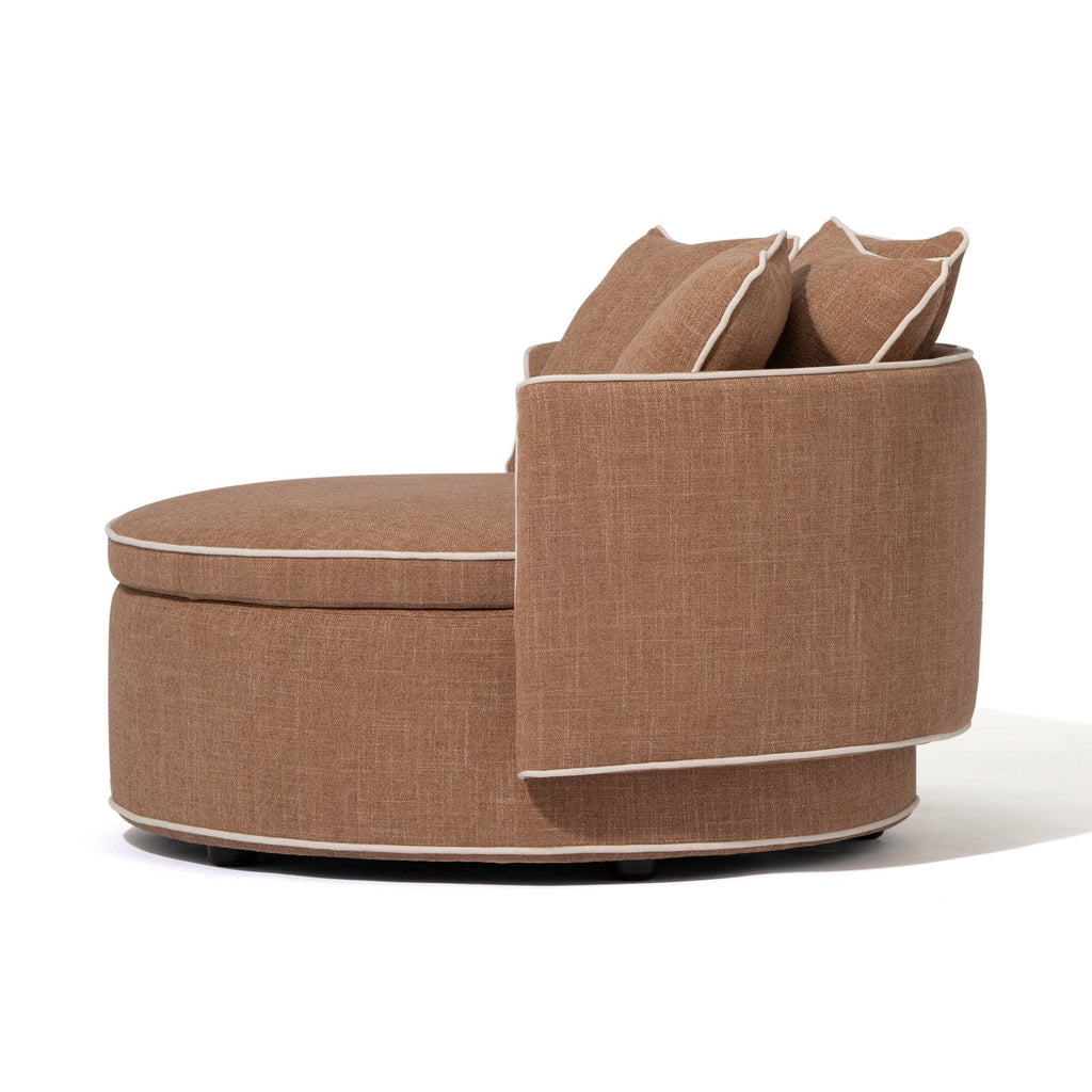 Sofa Round Light Brown