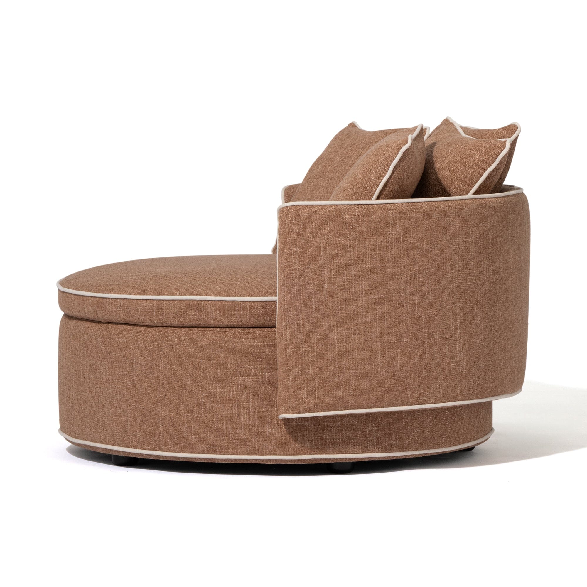 Sofa Round Light Brown