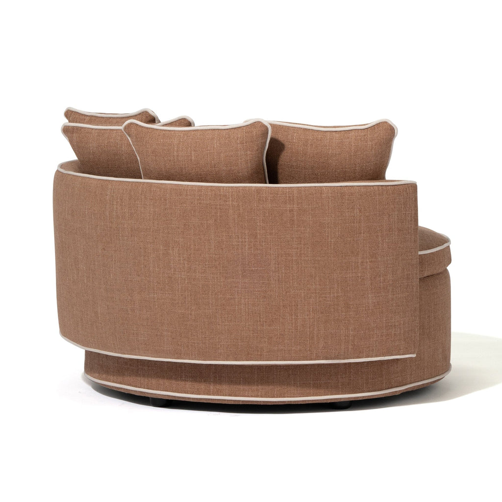 Sofa Round Light Brown