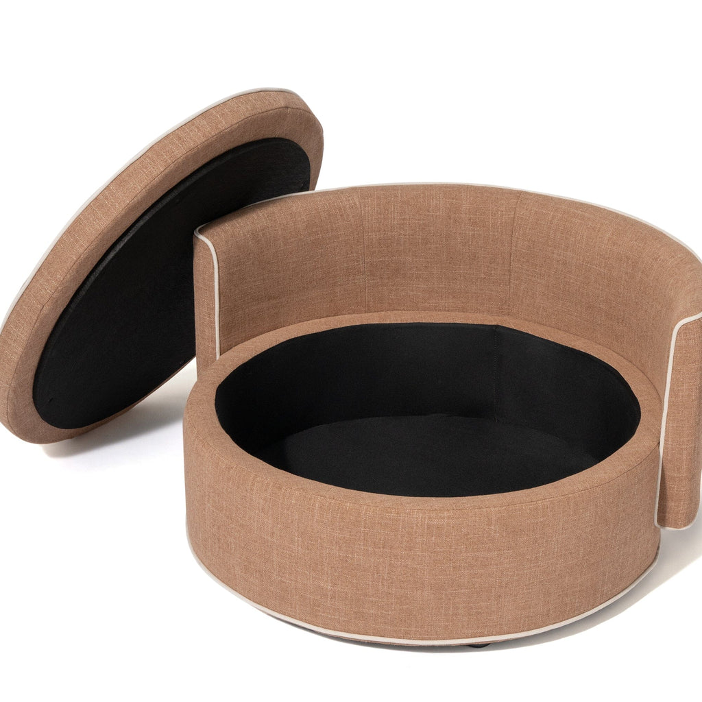 Sofa Round Light Brown