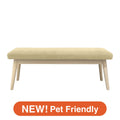 Pioni Bench Light Beige X White (W1150× D380 × H440)