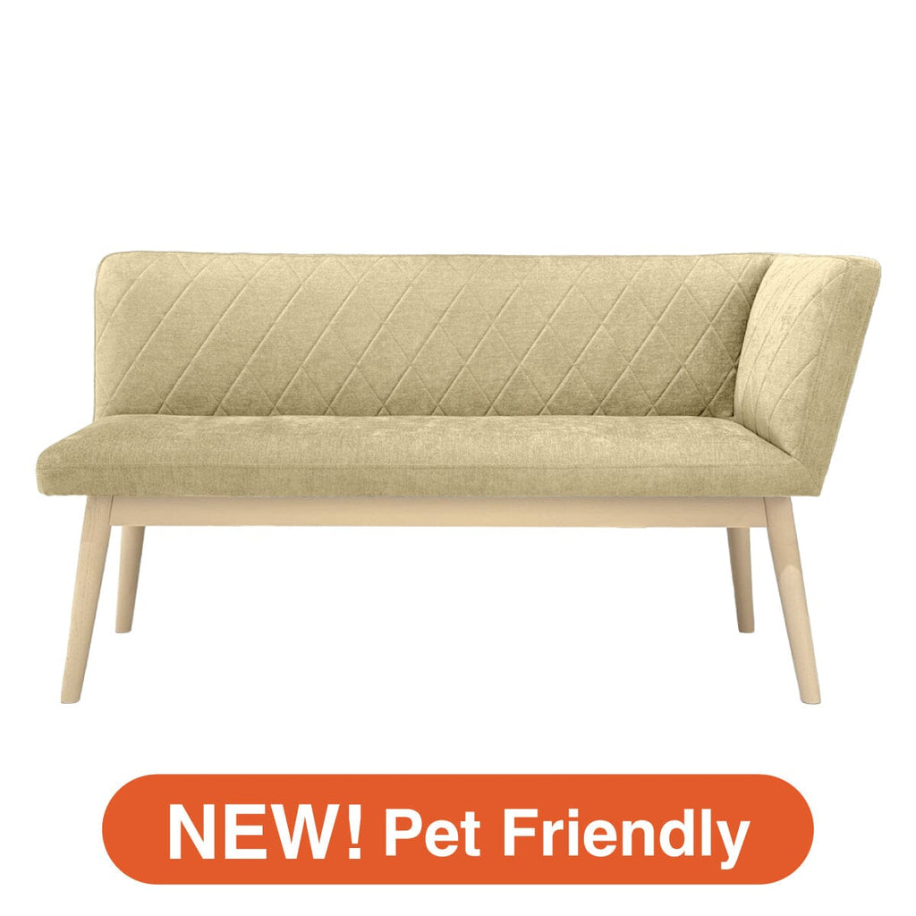 Couch Left Light Beige X White (W1350 × D537 × H740)