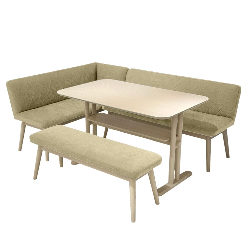 Sofa Light Beige X Natural (W1350 × D537 × H740)
