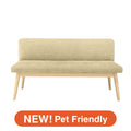 Sofa Light Beige X Natural (W1350 × D537 × H740)