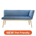 Couch Left Blue X White (W1350 × D537 × H740)