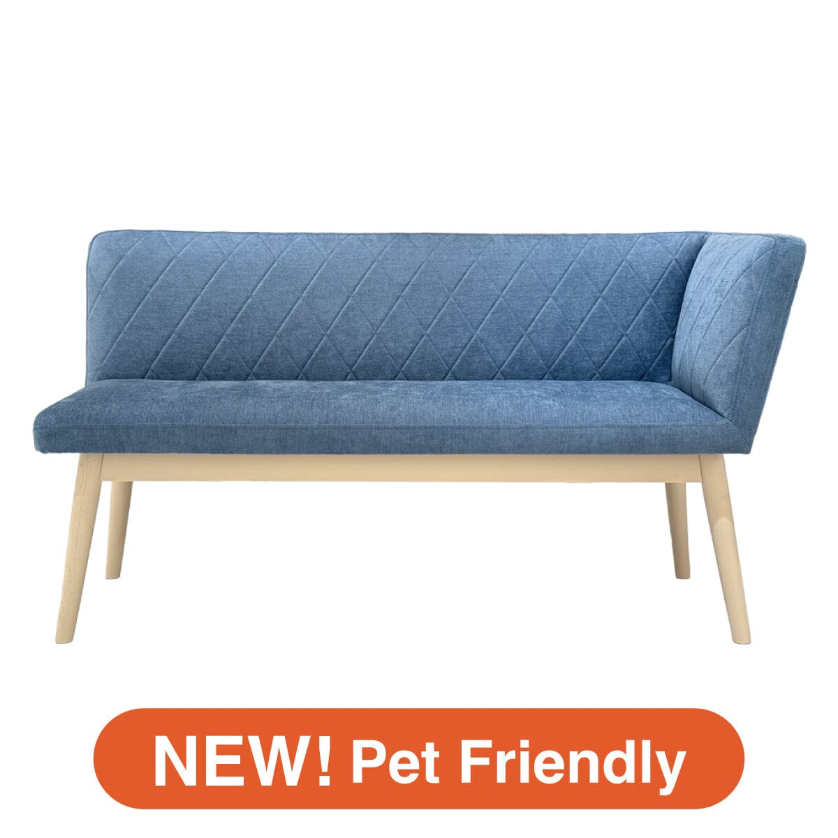 Couch Left Blue X White (W1350 × D537 × H740)
