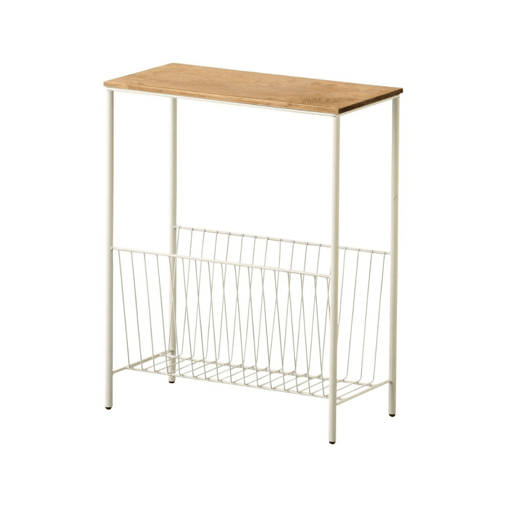 Side Table With Rack Ivory